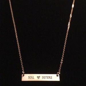 Soul Sister Stainless Steel Rose Gold Necklace